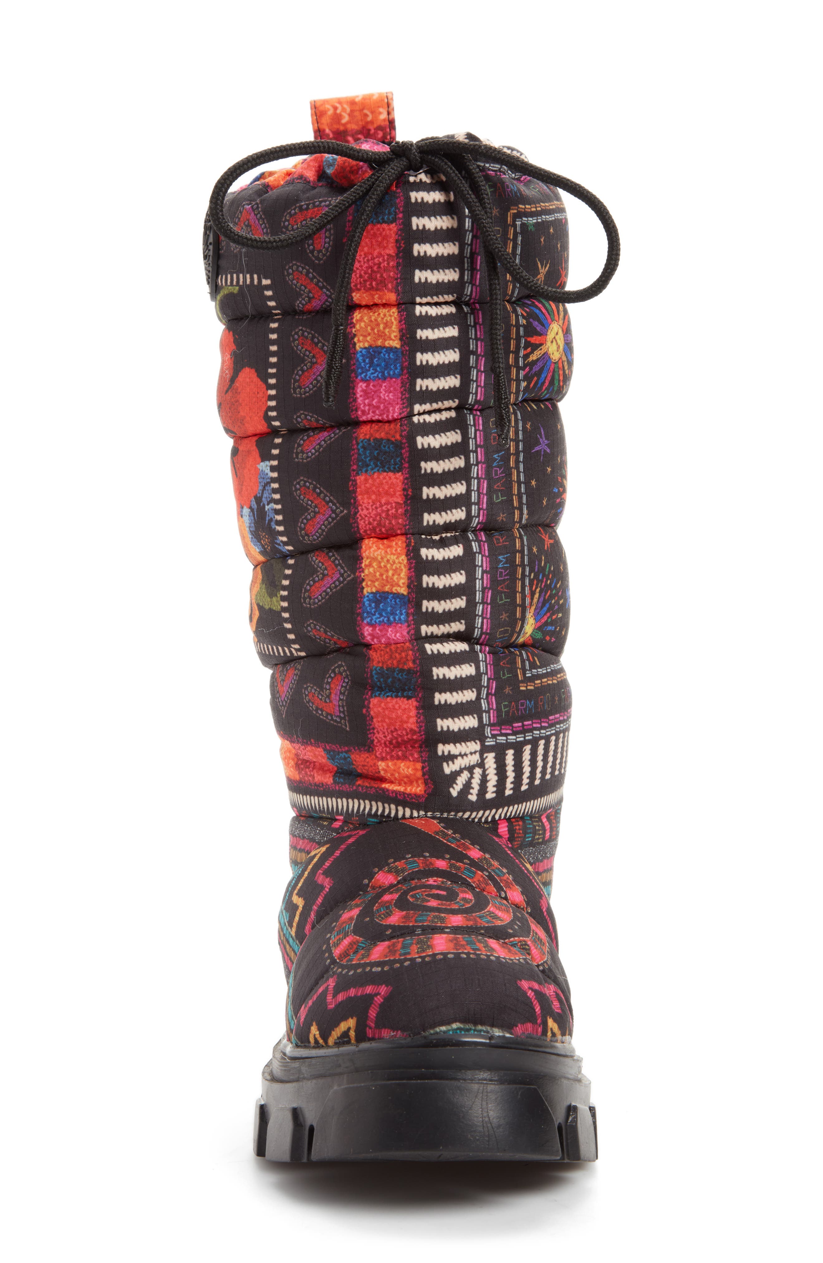 FARM Rio Tall Lug Sole Puffer Boot, Alternate, color, 