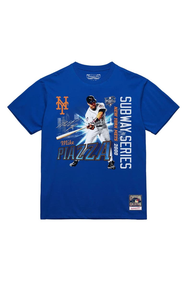 Men's Mike Piazza Royal New York Mets 2000 Subway Series 25th Anniversary T-Shirt, Alternate, color, Royal