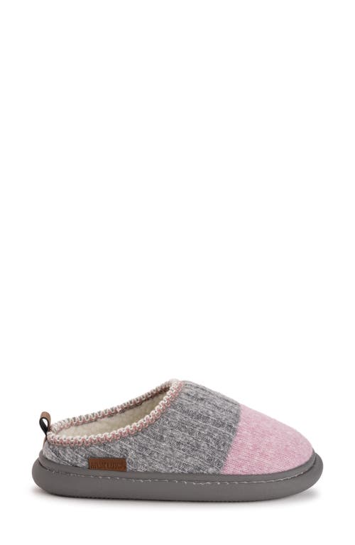 Muk Luks Rye Faux Shearling Lined Clog In Gray