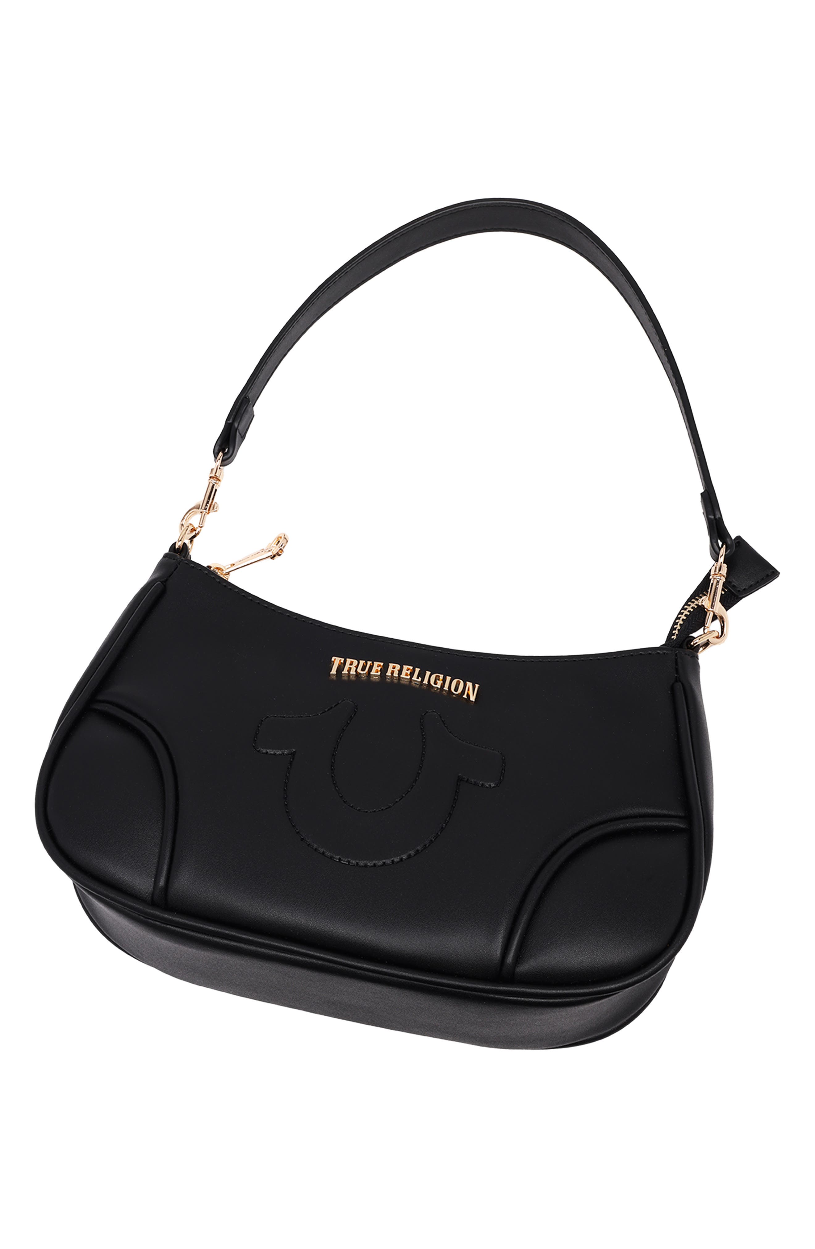 True Religion Punto Logo Shoulder Bag, Alternate, color, 