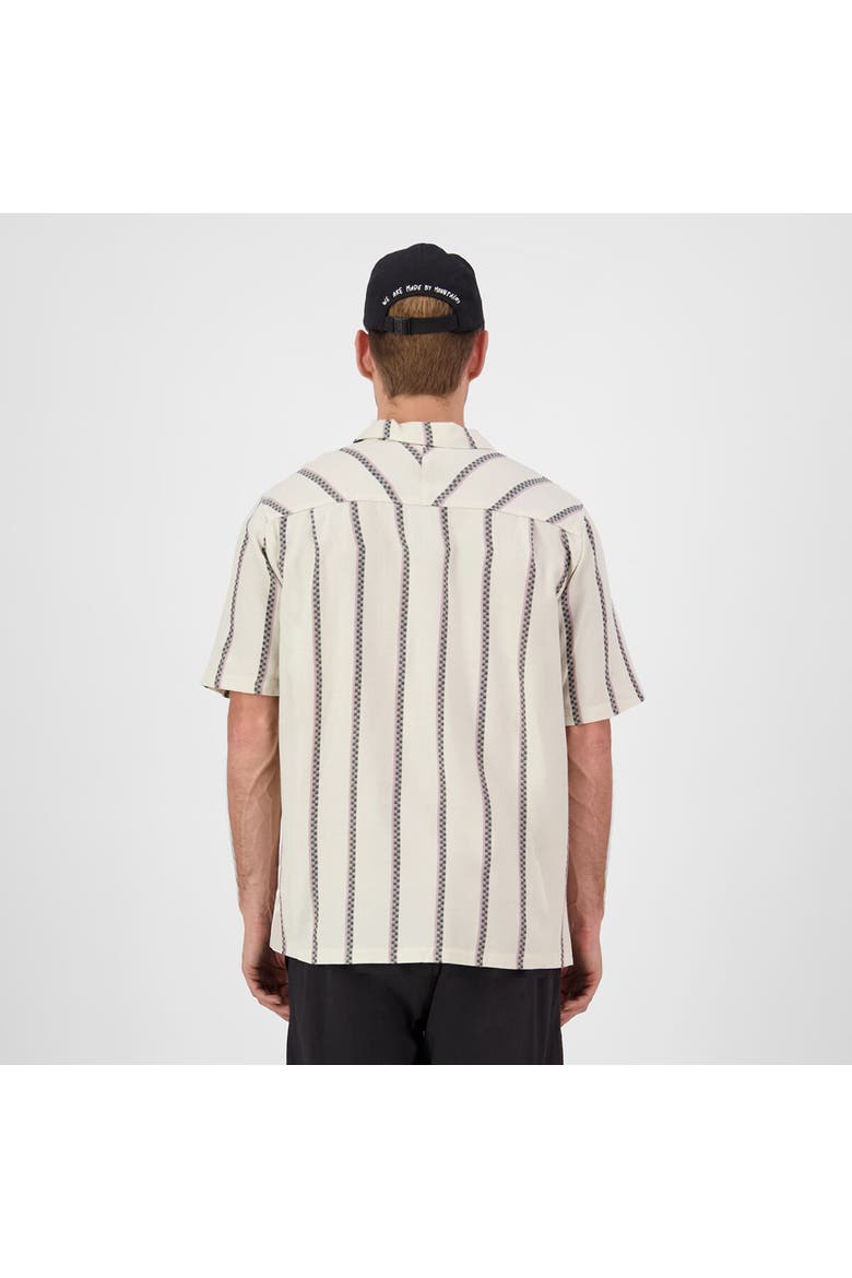 At Merino Short-Sleeve Shirt - Men's, Alternate, color, Bone Stripe