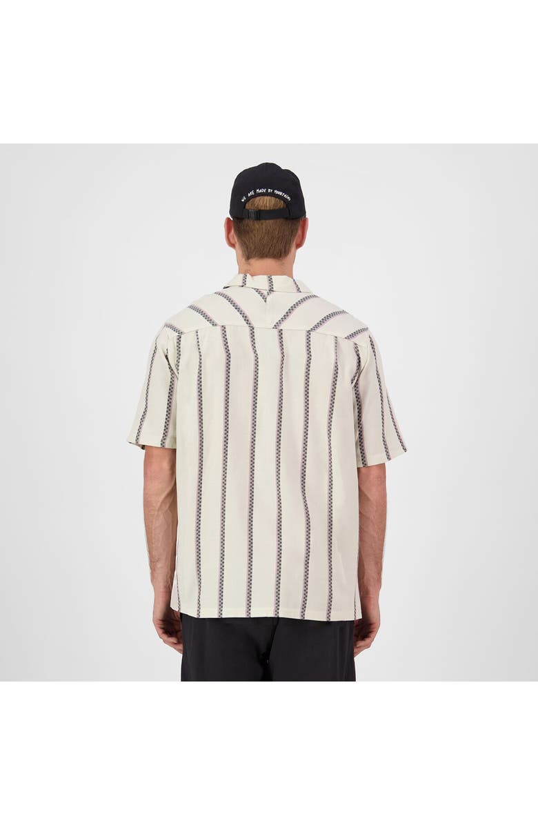 Mons Royale At Merino Short-Sleeve Shirt - Men's, Alternate, color, Bone Stripe