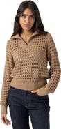 Saint + Sofia Ester Quarter Zip Knit
