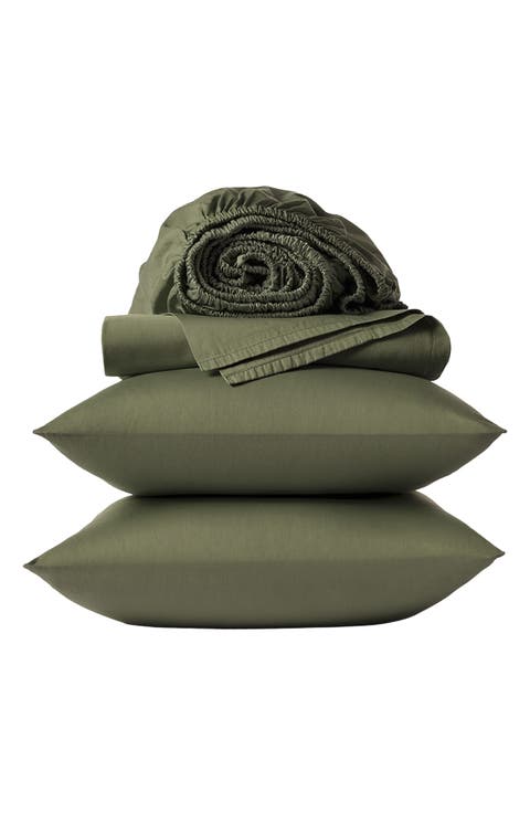 Classic Organic Cotton Sateen Sheet Set