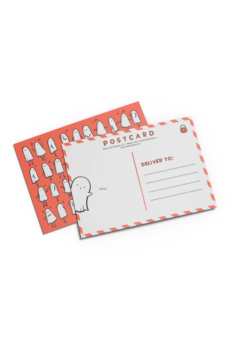 Halloween Postcard 20-Pack "Ghost Rhythm", Alternate, color, Multi-Pack