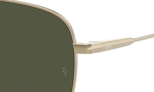 Ray Ban Ray-ban 59mm Polarized Square Sunglasses In Gold Flash