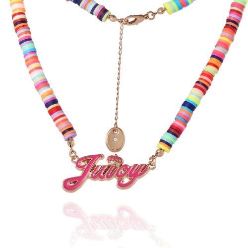 Juicy Couture Kids Kids Multicolor Beaded Necklace In Multi