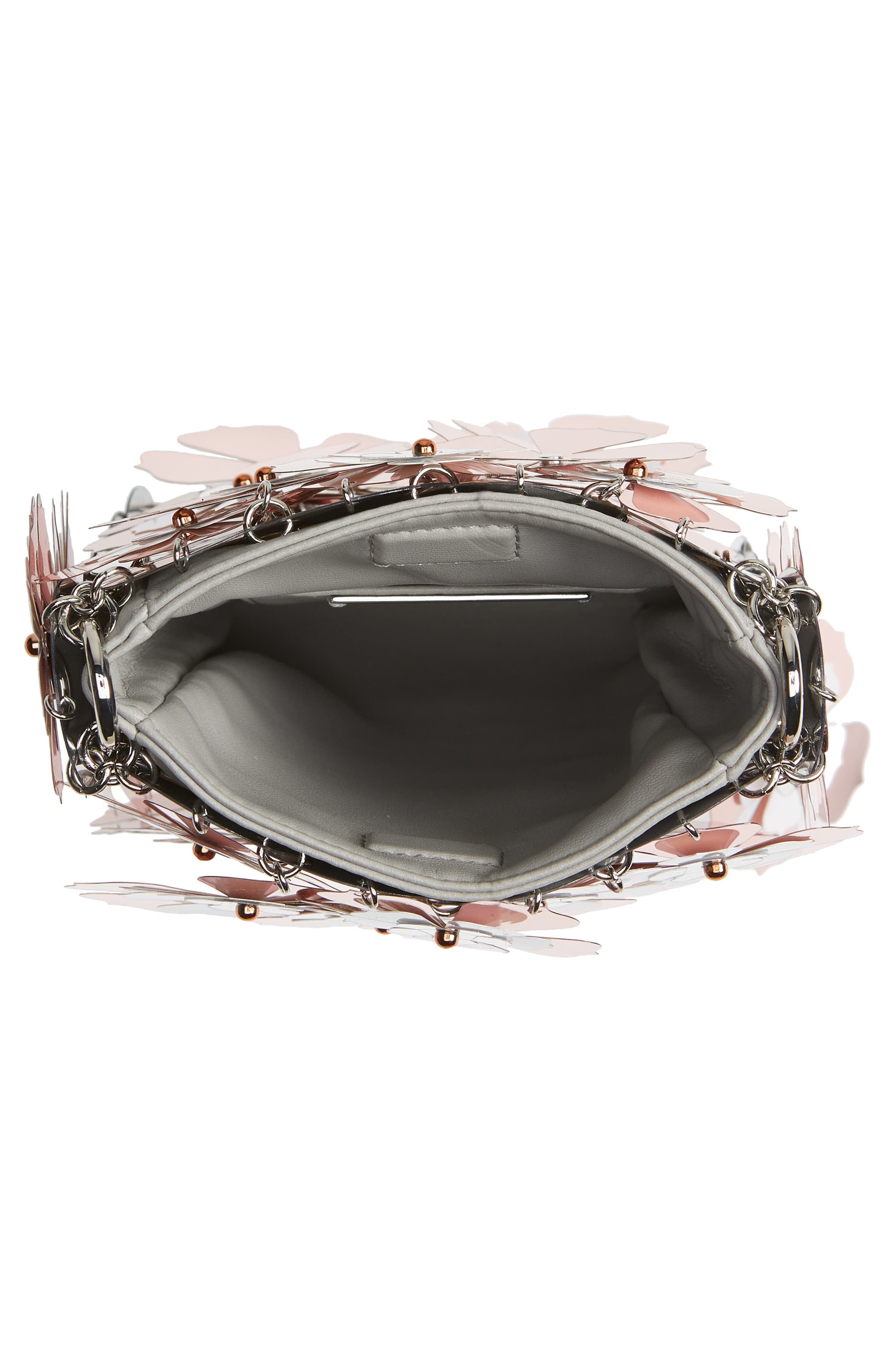 Rabanne paco rabanne Mini Sparkle Bloom Crossbody Bag, Alternate, color, 