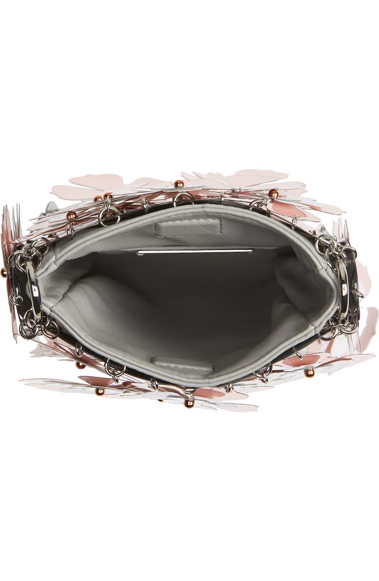 Rabanne paco rabanne Mini Sparkle Bloom Crossbody Bag, Alternate, color,