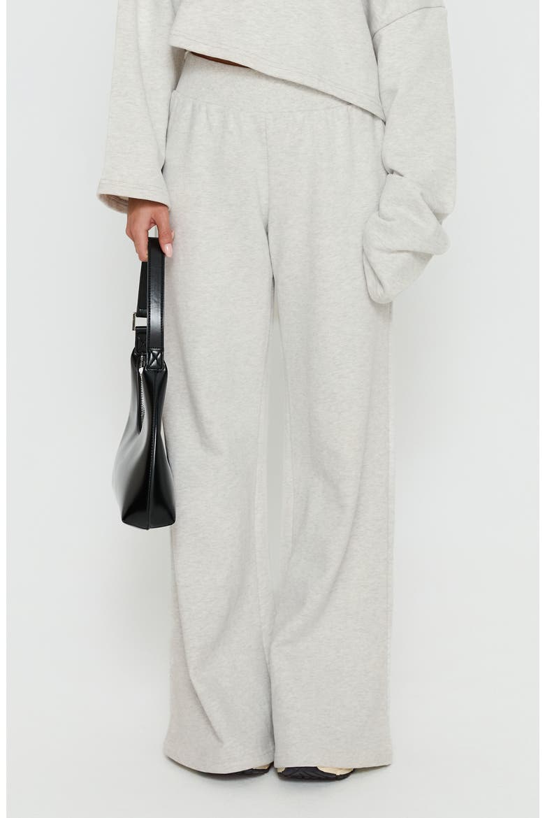 Peaks Wide Leg Sweatpants, Main, color, SNOW MARLE