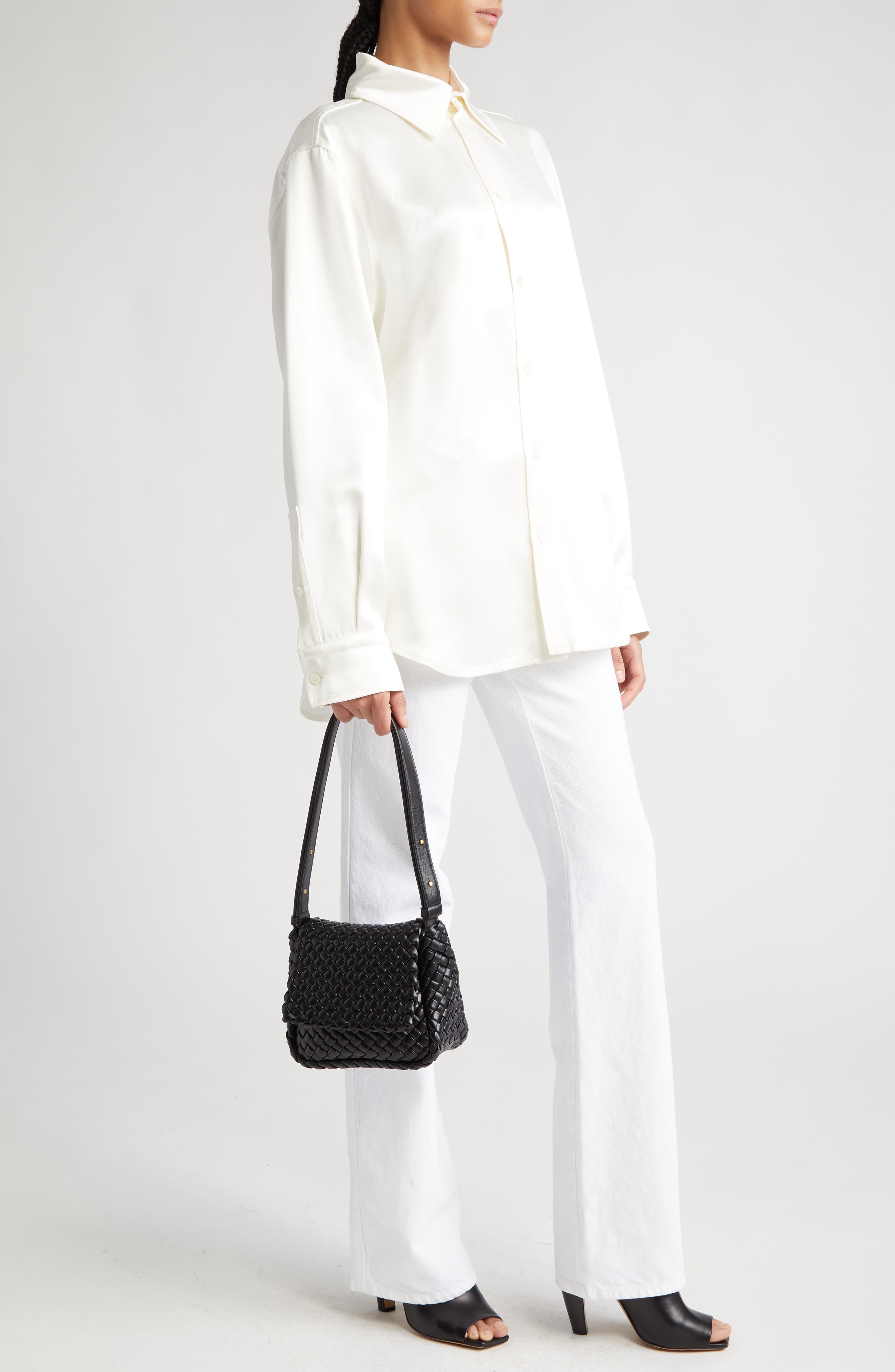 Bottega Veneta Mini Cobble Padded Intrecciato Leather Shoulder Bag, Alternate, color, 