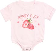 Sweet Wink Berry Cute Strawberry Short Sleeve Romper