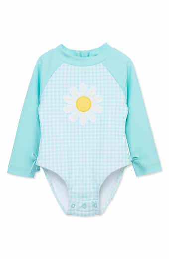 Little Me Daisy Rashguard One-Piece Swimsuit
