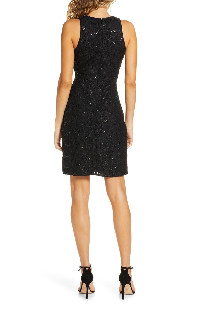 Morgan & Co. Lace & Sequin Cocktail Dress, Alternate, color,