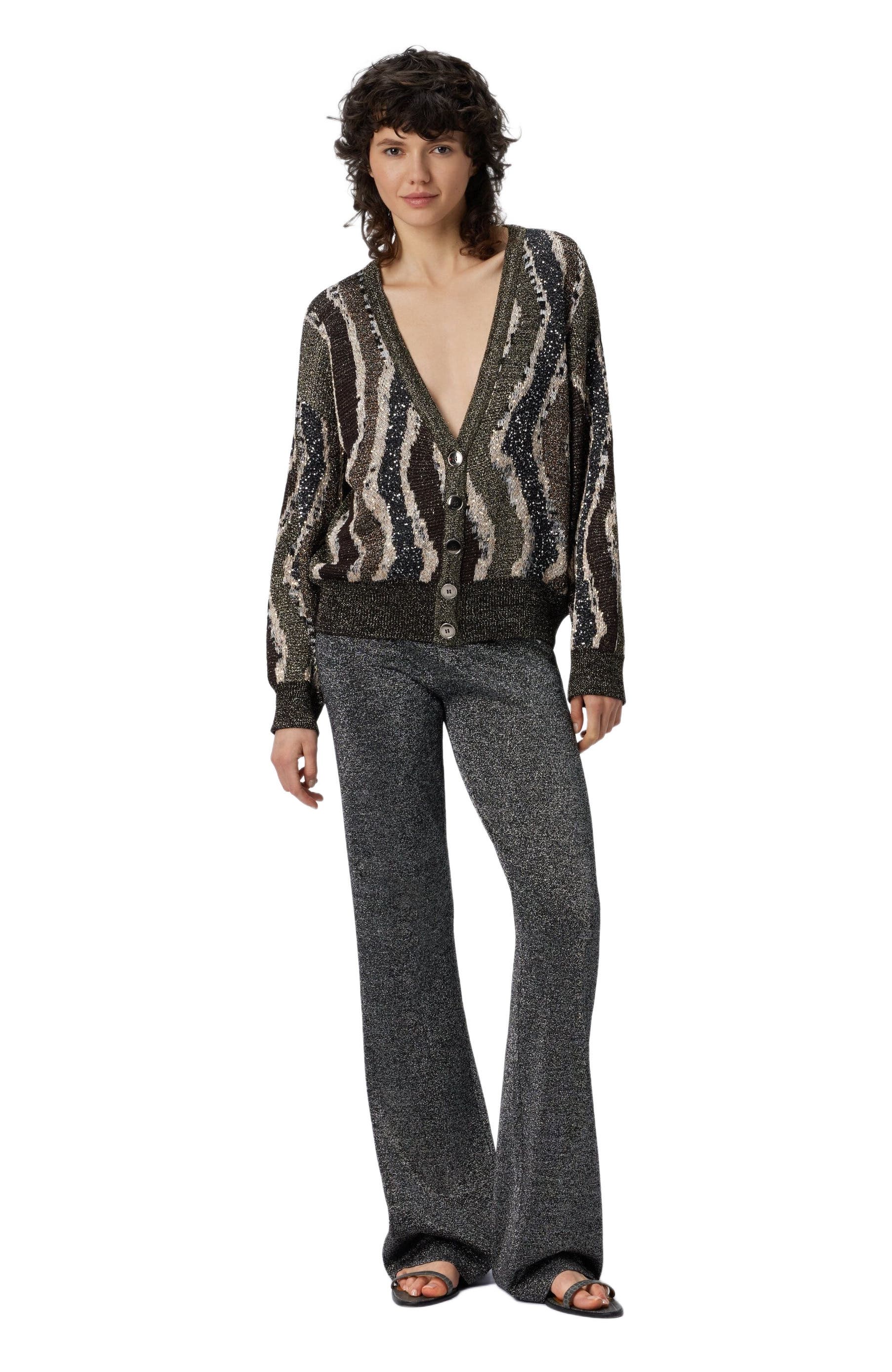 Straight Long Pants In Lame - image 3