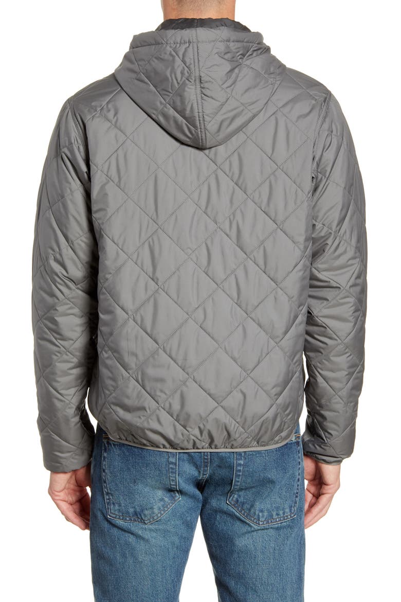 Weather Resistant Thermogreen Insulated Recycled Ripstop Hooded Jacket, Alternate, color, HEX GREY