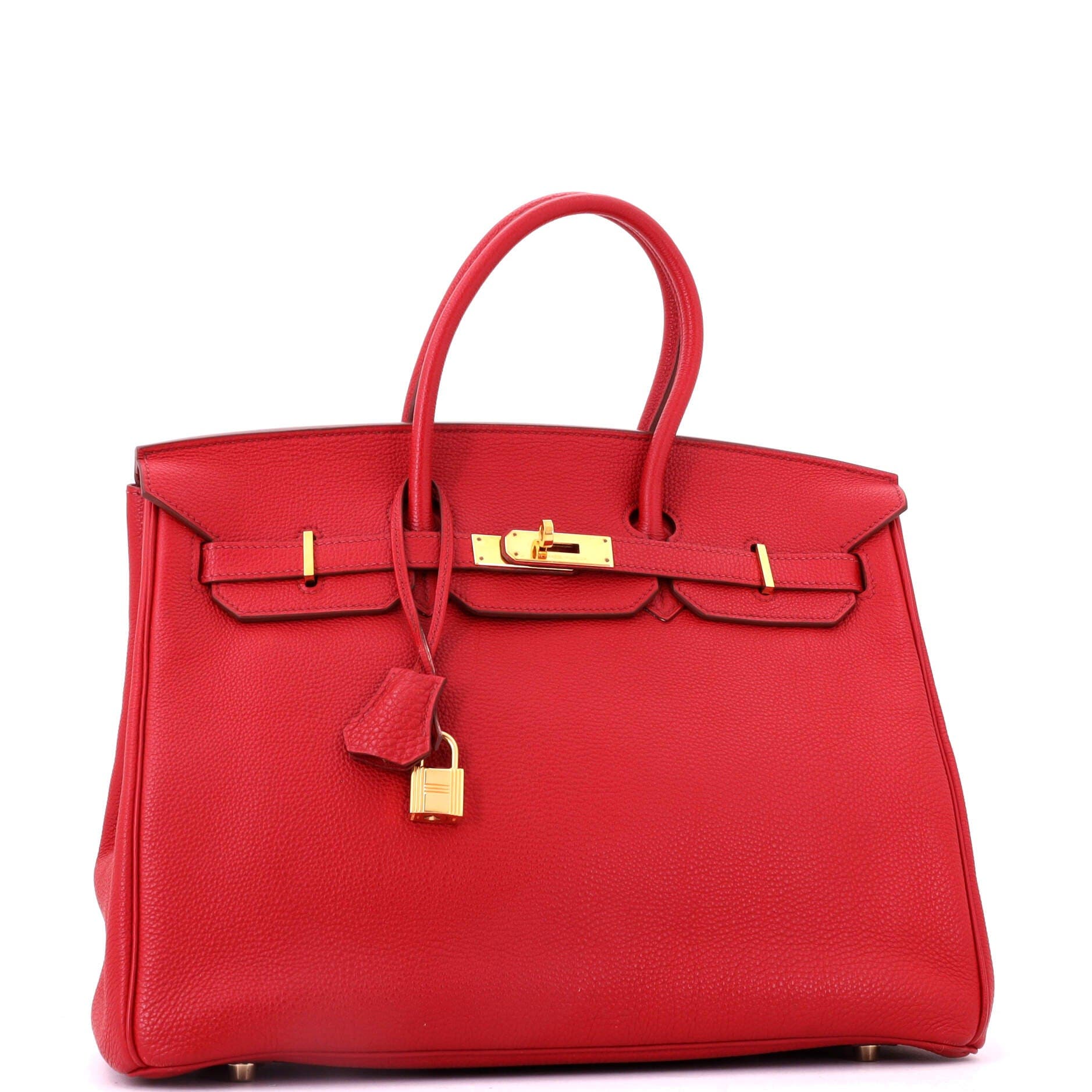 Birkin Handbag Red Togo with Gold Hardware 35, Alternate, color, Red