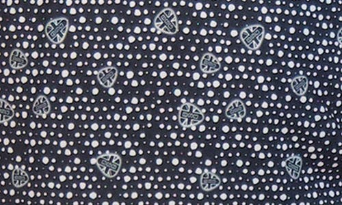 Ben Sherman Mono Dot Print Tech Jersey Golf Polo In Black