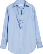 Maison Margiela Folded Collar Cotton Button-Up Shirt
