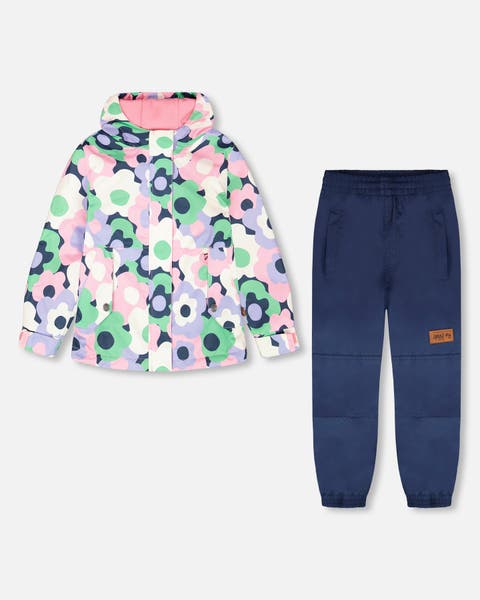 Two-Piece Mid-Season Flowers Outerwear Set (Toddler, Little Kid & Big Kid)