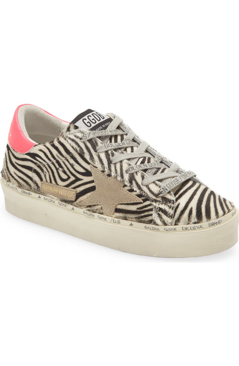 Golden Goose Hi Star Genuine Calf Hair Platform Sneaker, Main, color,