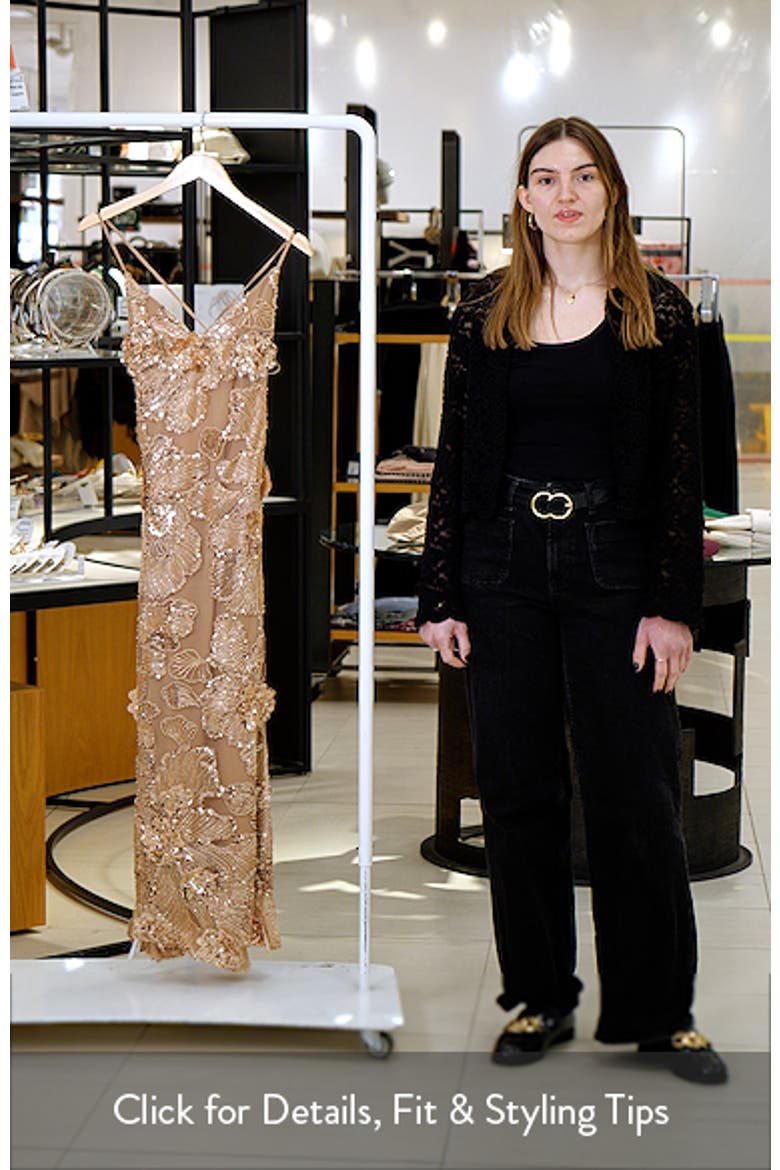 Samantha Sequin Sleeveless Gown video
