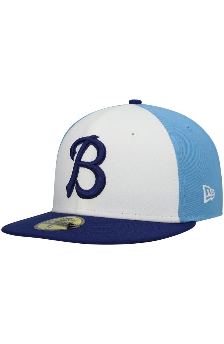 New Era Men's New Era White Buffalo Bisons Authentic Collection Team Alternate 59FIFTY Fitted Hat, Alternate, color, 