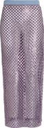 ZANKOV Halene Sequin Openwork Midi Skirt