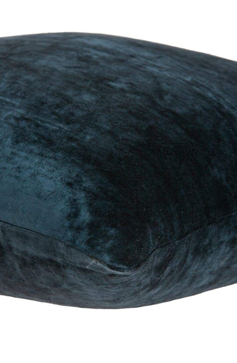 PARKLAND COLLECTION Kyan Transitional Solid Pillow - 18" x 18" - Dark Blue, Alternate, color, Dark Blue