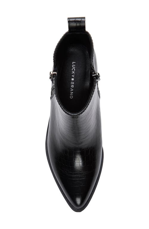 Lucky Brand Ailein Pointed Toe Bootie In Black