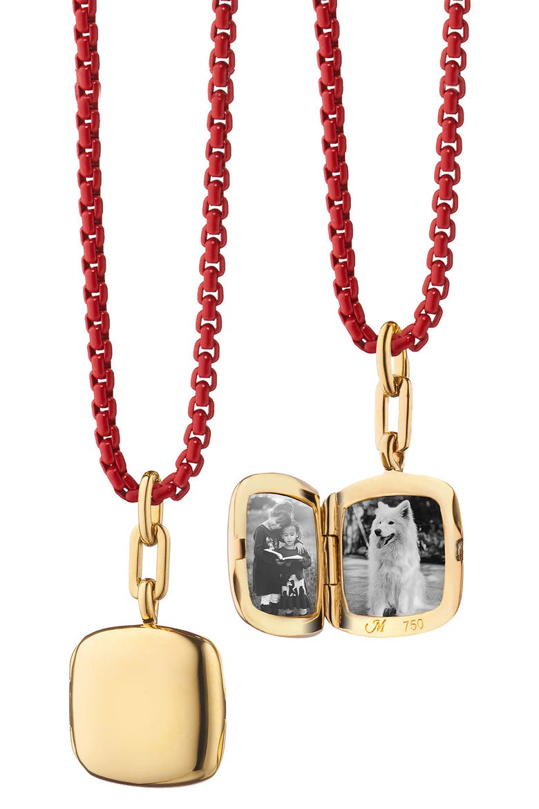 Viv 18k Gold Locket Pendant Necklace, Alternate, color, 18K YELLOW GOLD
