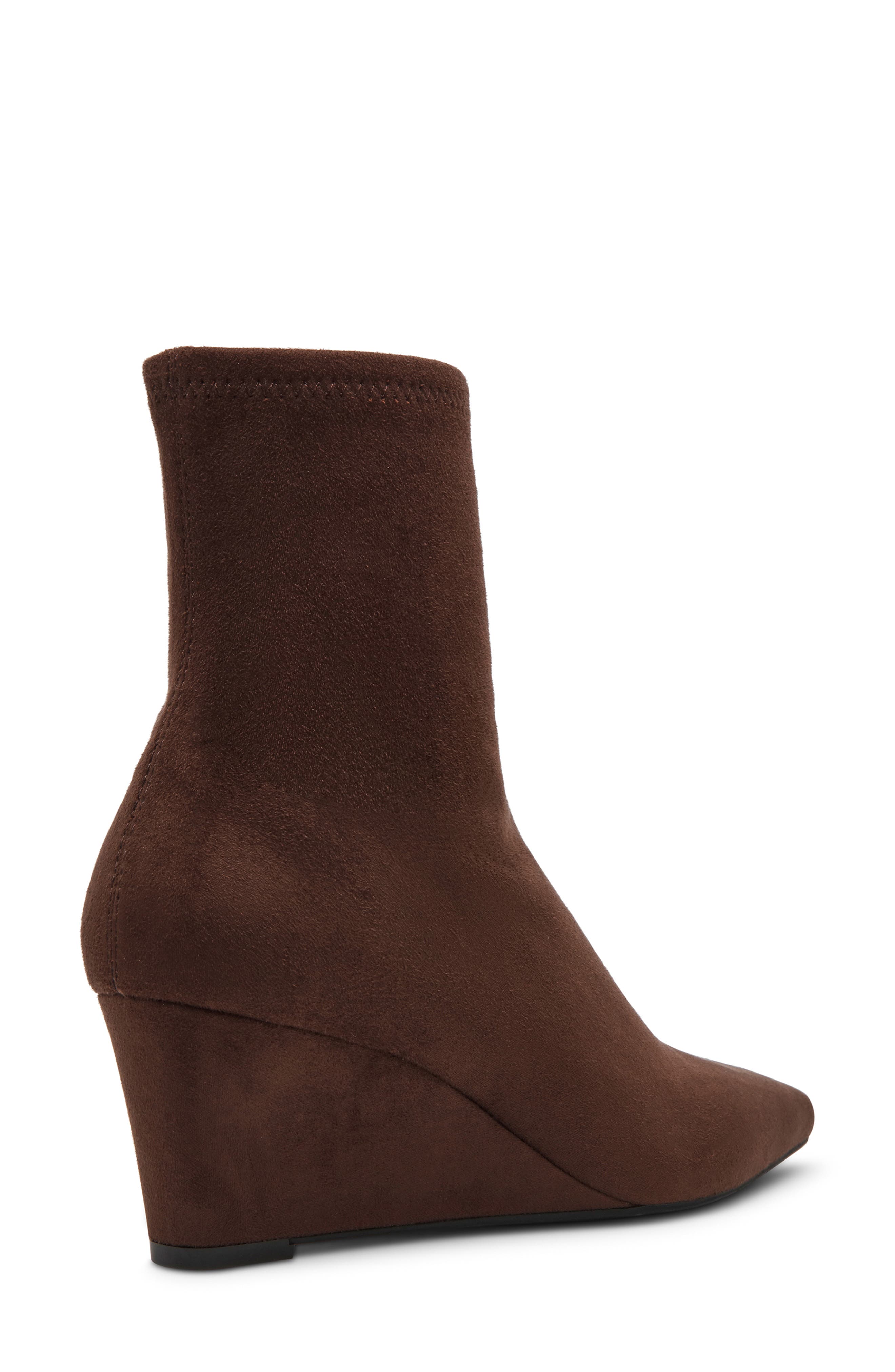 Cabrera Wedge Bootie, Alternate, color, BROWN MICROSUEDE