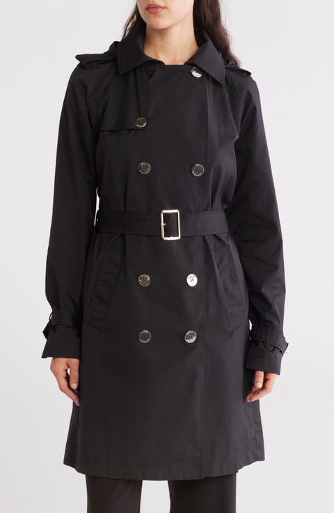 Belted Double Breasted Trench Coat