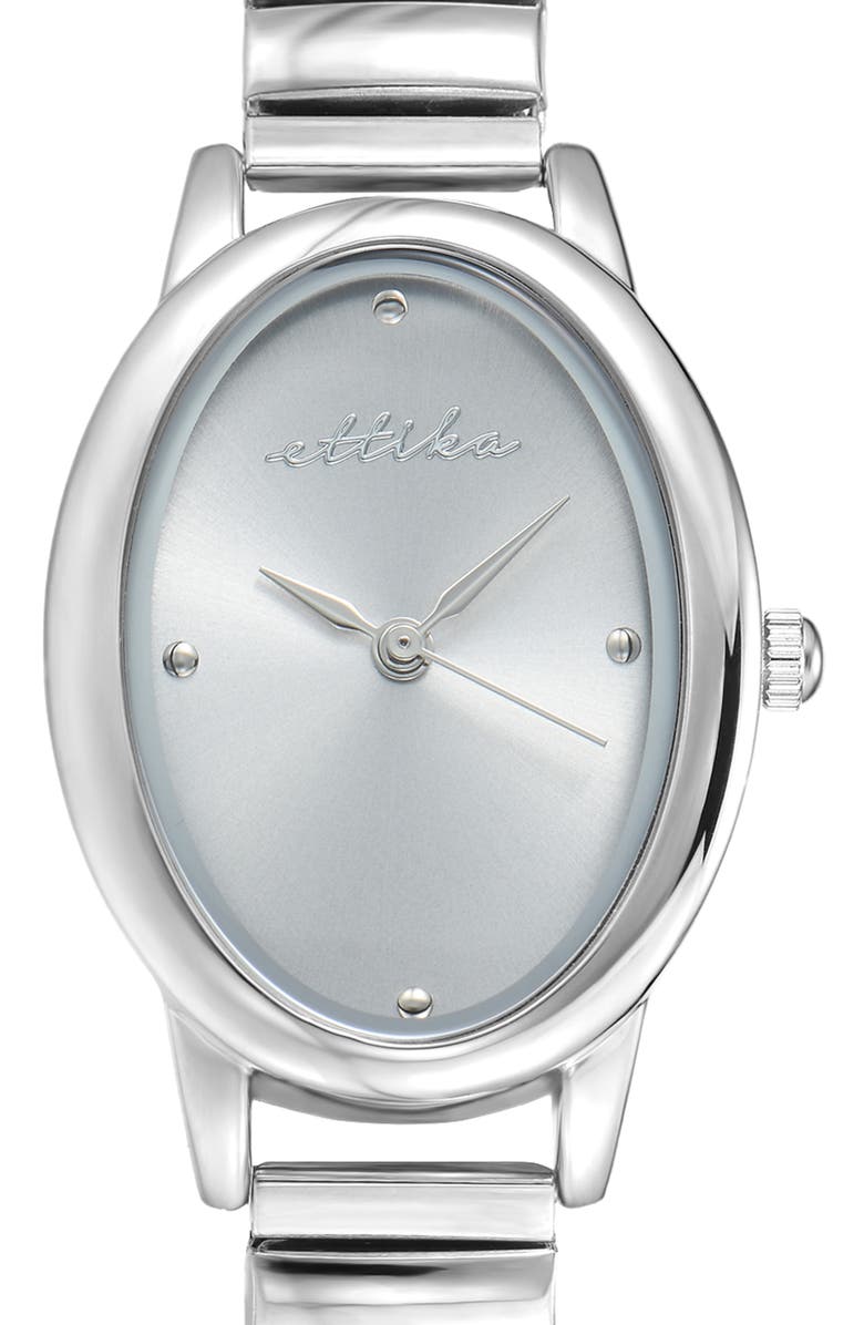 Ettika Quartz Bracelet Watch, 24mm x 36.5mm, Alternate, color, Silver