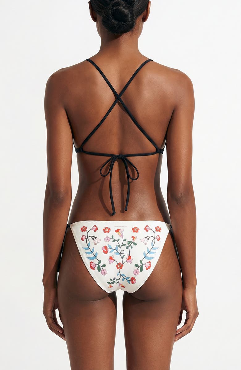 Jessie Zhao New York Wild Rose Reversible Tie Side Bottom, Alternate, color, Pink