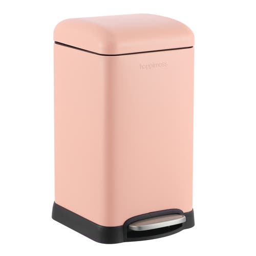 Happimess Betty Retro Mini 3.2-gallon Step-open Trash Can In Flamingo Pink