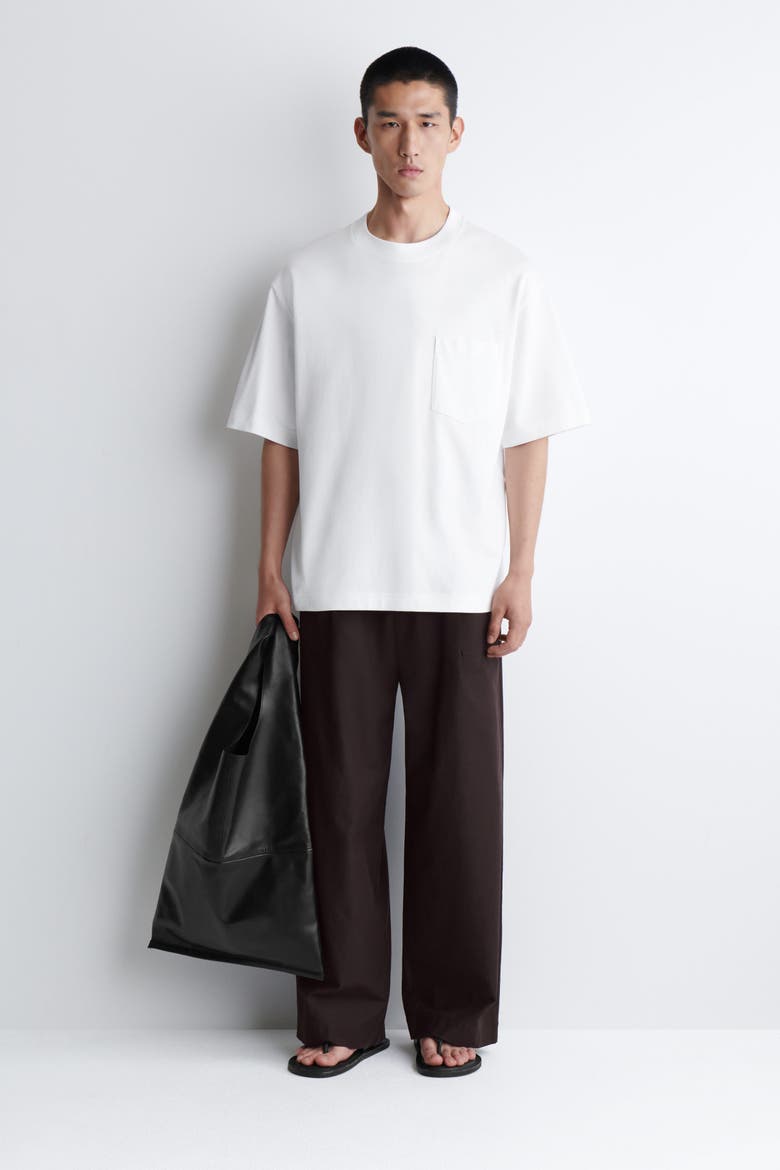 Oversized Heavyweight Cotton T-Shirt, Alternate, color, WHITE