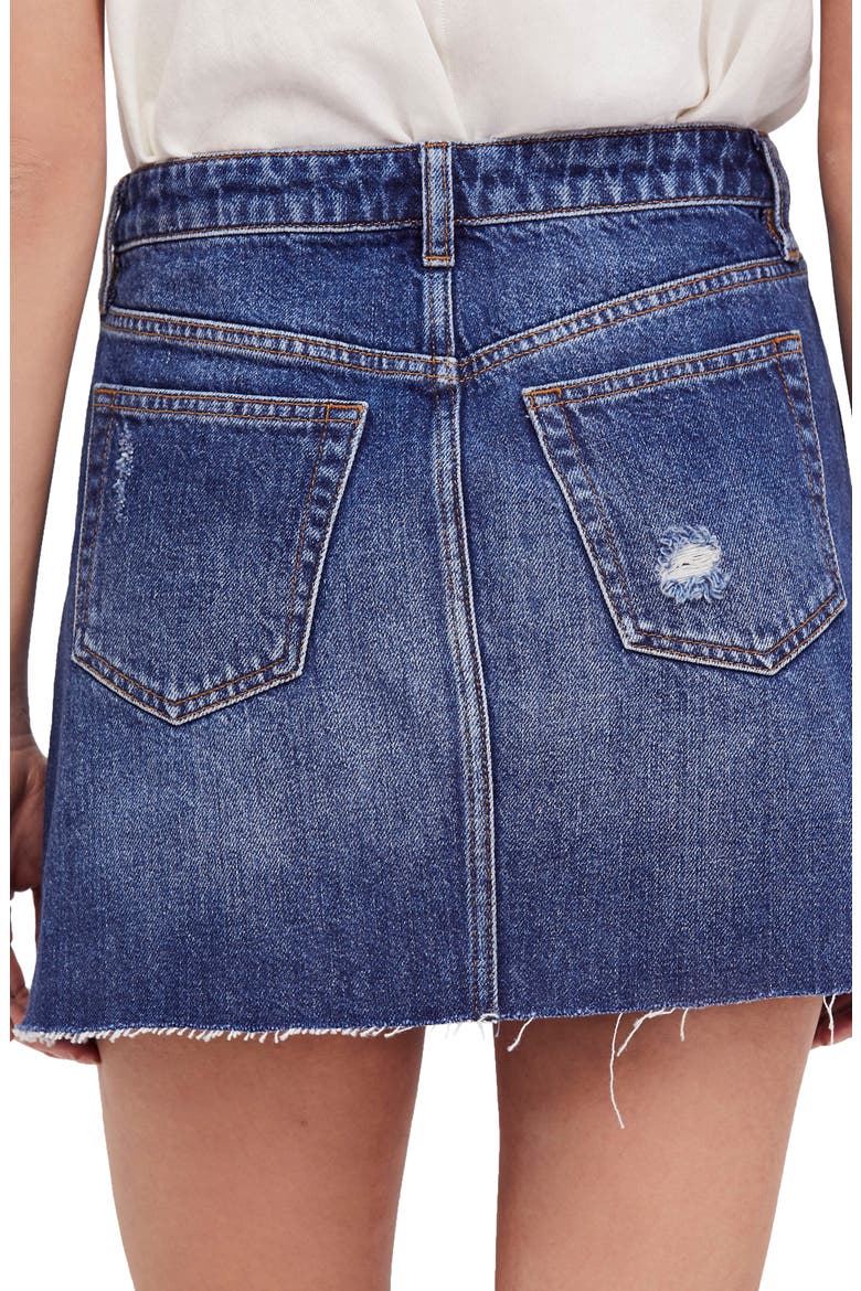 We the Free by Free People Denim A-Line Skirt, Alternate, color, HARVEY