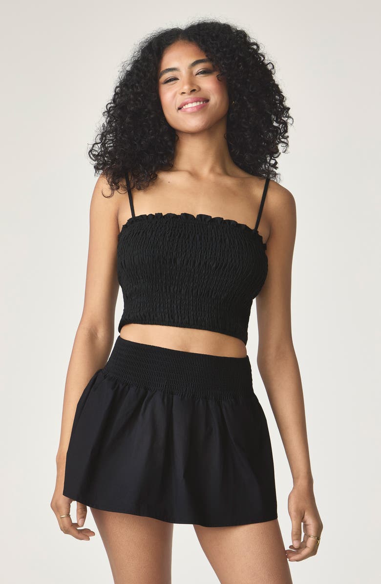 Florence by Mills Smocked Mini Skort, Alternate, color, Black