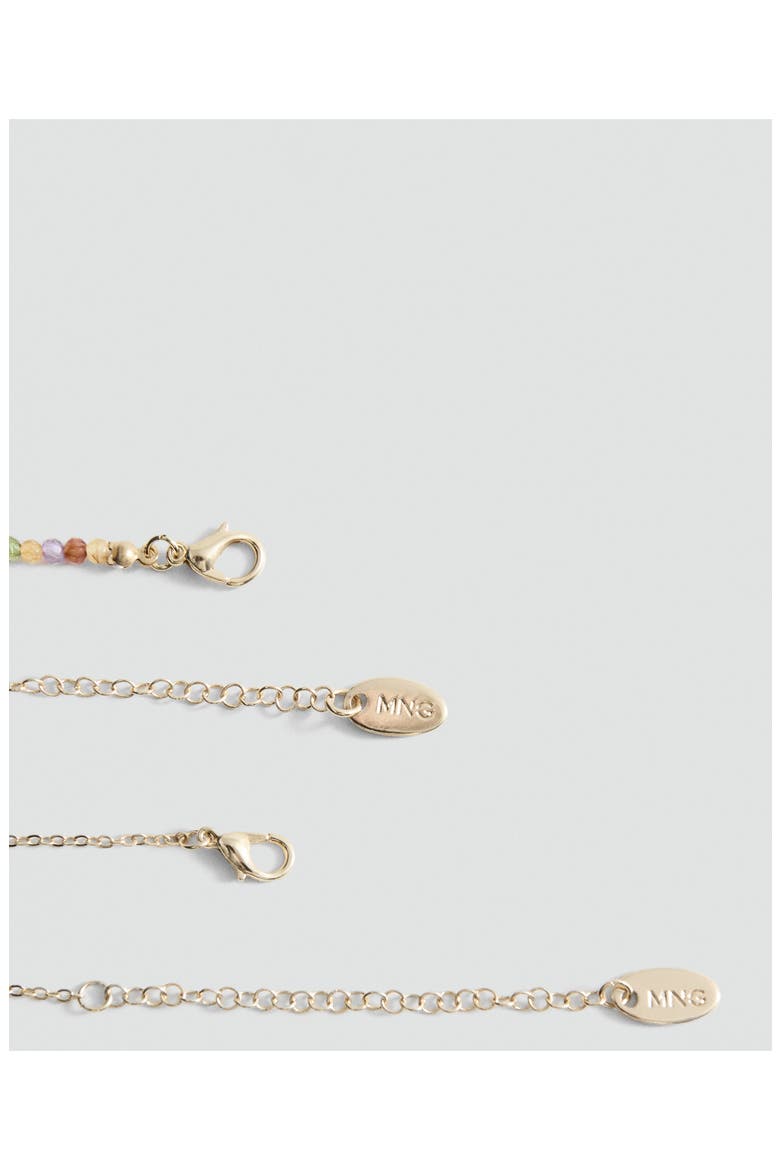 Set of 2 Combined Necklace, Alternate, color, GOLD