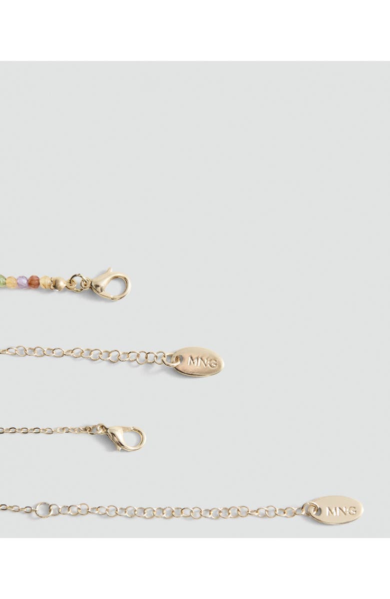 MANGO Set of 2 Combined Necklace, Alternate, color, Gold