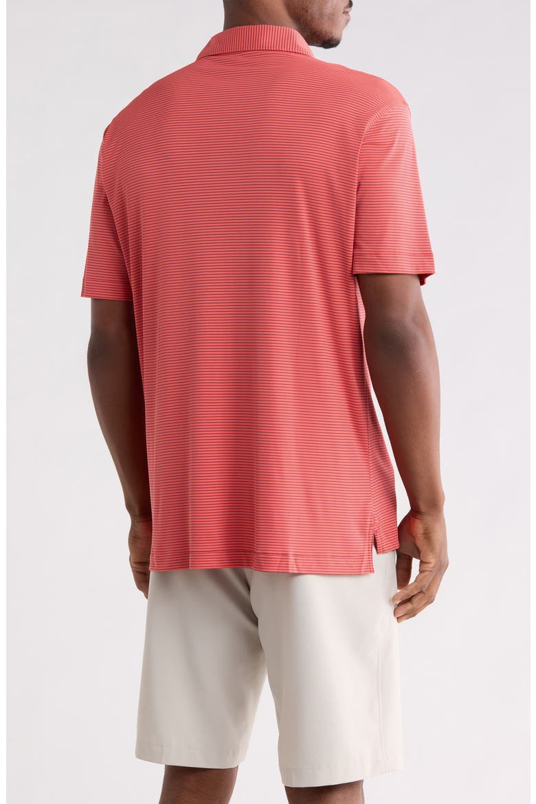Featherweight Stripe Performance Polo, Alternate, color, AZALEA