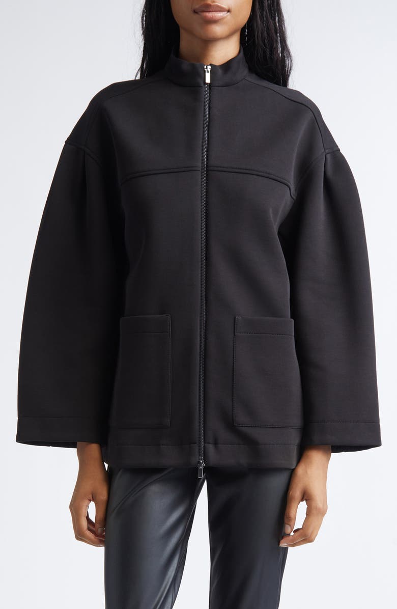 MM by Max Mara Cadice Cotton Blend Jacket, Main, color, Black