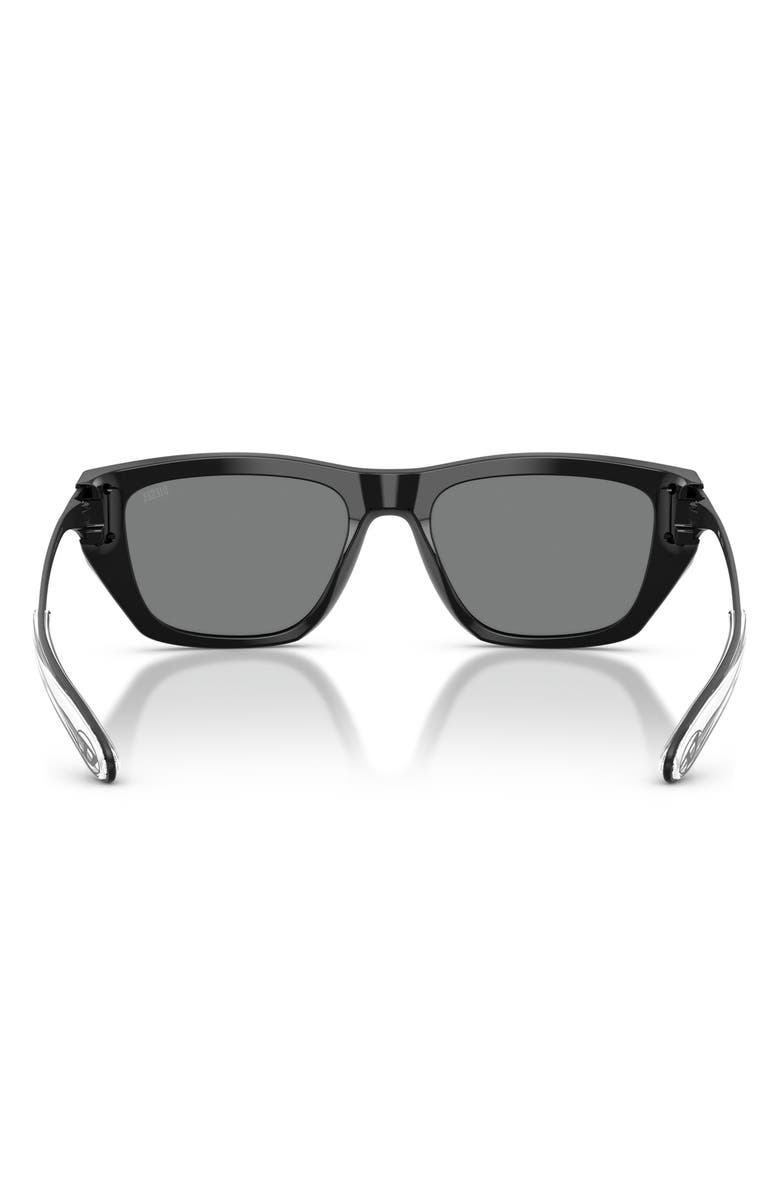 DIESEL<sup>®</sup> DL2006 54mm Square Sunglasses, Alternate, color, Black / Dark Grey