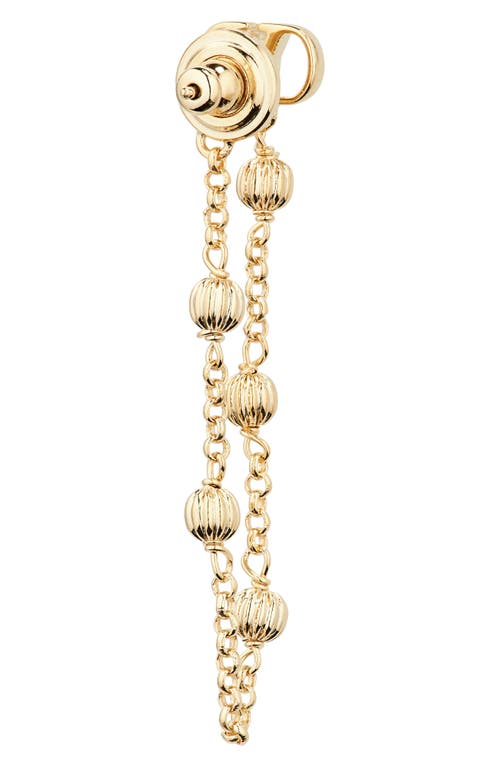 Valentino Garavani Vlogo Chain Front/back Earrings In Gold