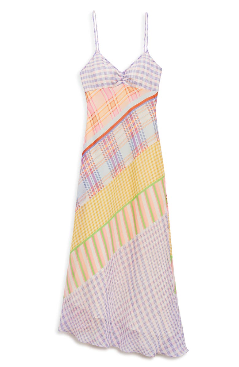 MANGO Check Midi Slipdress, Alternate, color, 