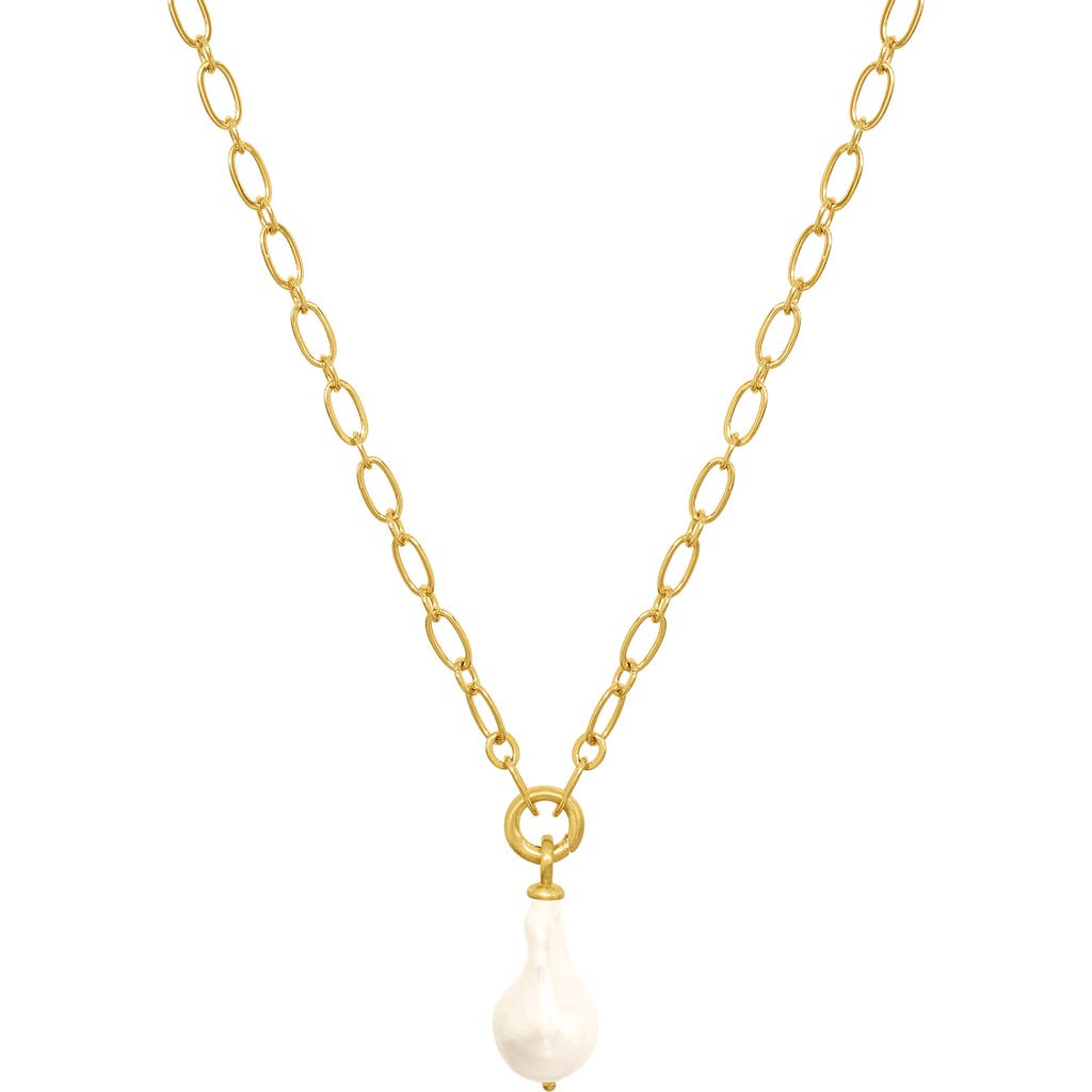 Dean Davidson Florence Freshwater Pearl Pendant Long Chain Necklace