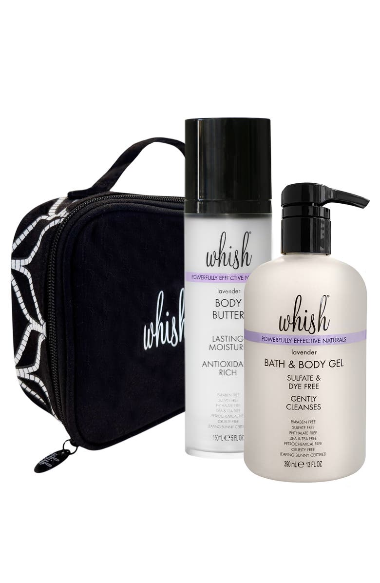 Whish Beauty Lavender Bath & Body Gel and Body Butter Set, Main, color, 