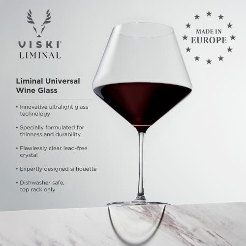 Viski Reserve Liminal Burgundy Wine Glass
