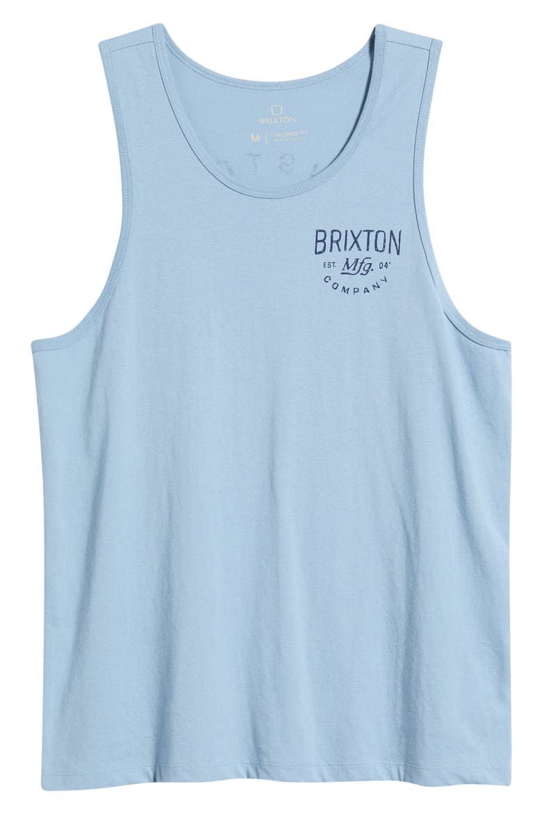 Fremont Logo Tank Top, Alternate, color, DUSTY BLUE